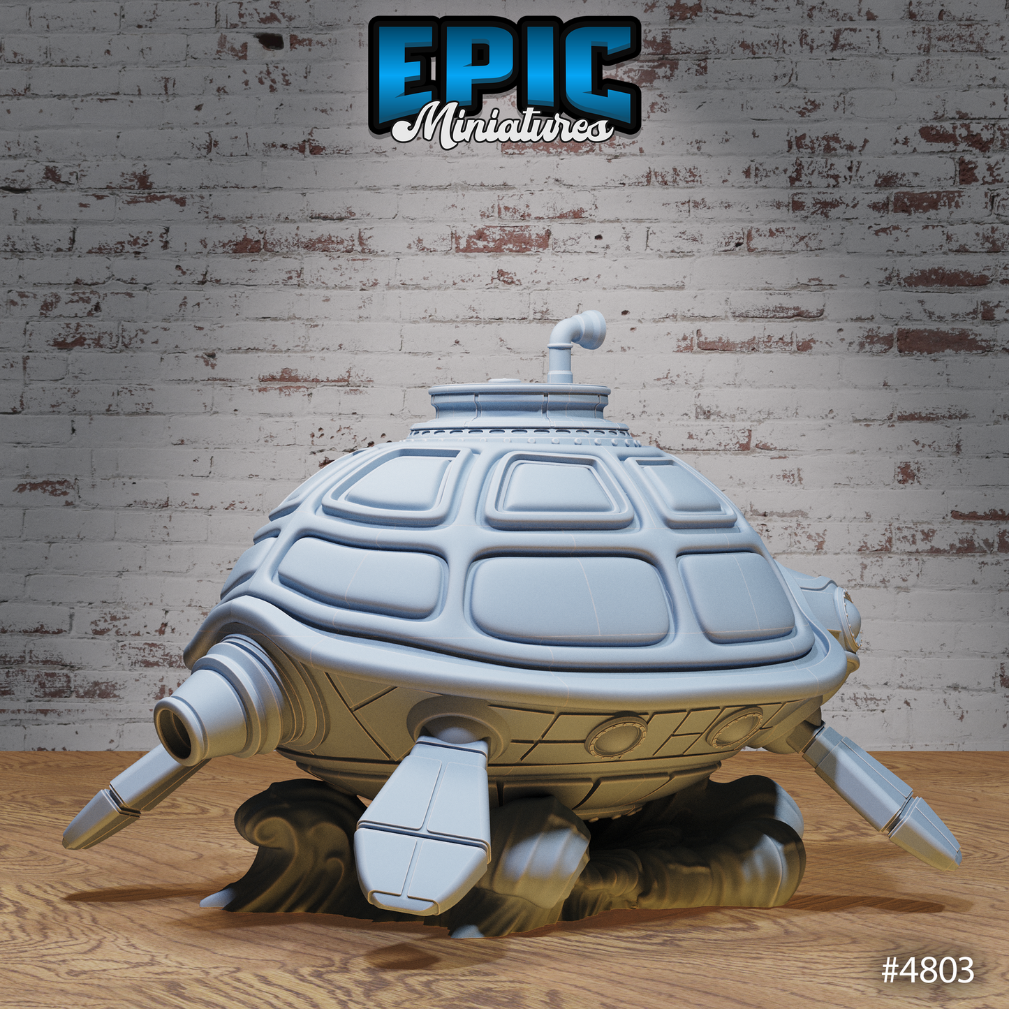 Submarine Turtle Ship, Playable Terrain Piece - Epic Miniatures