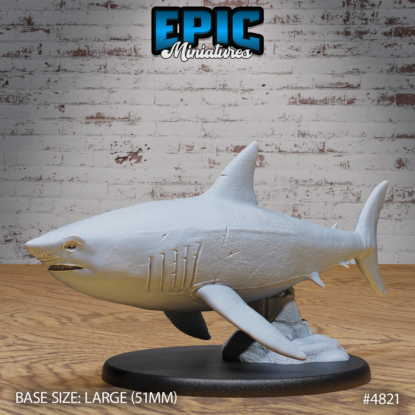 Great White Shark (2 Variants Available) - Epic Miniatures