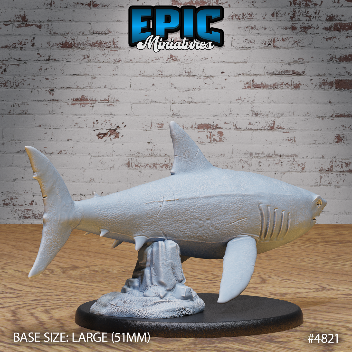 Great White Shark (2 Variants Available) - Epic Miniatures