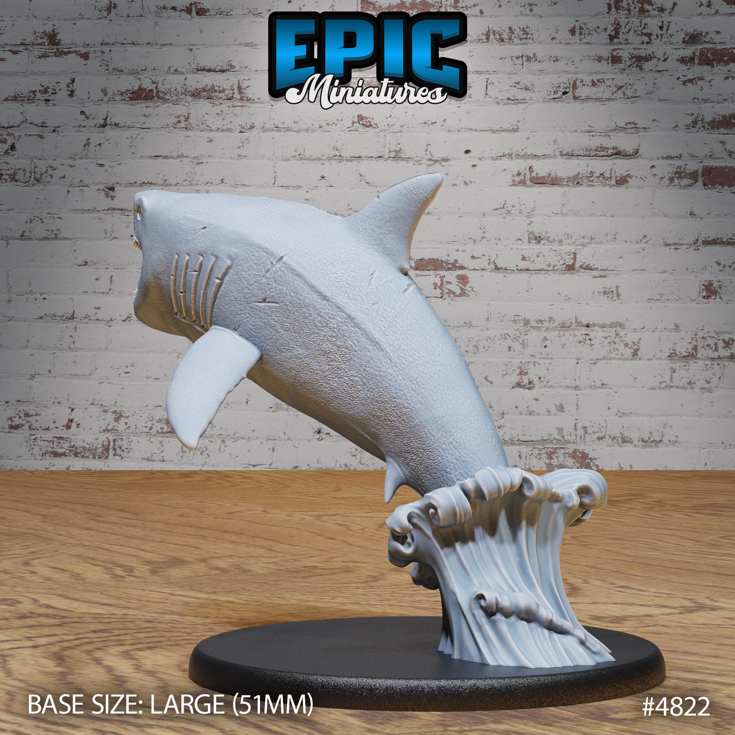 Great White Shark (2 Variants Available) - Epic Miniatures