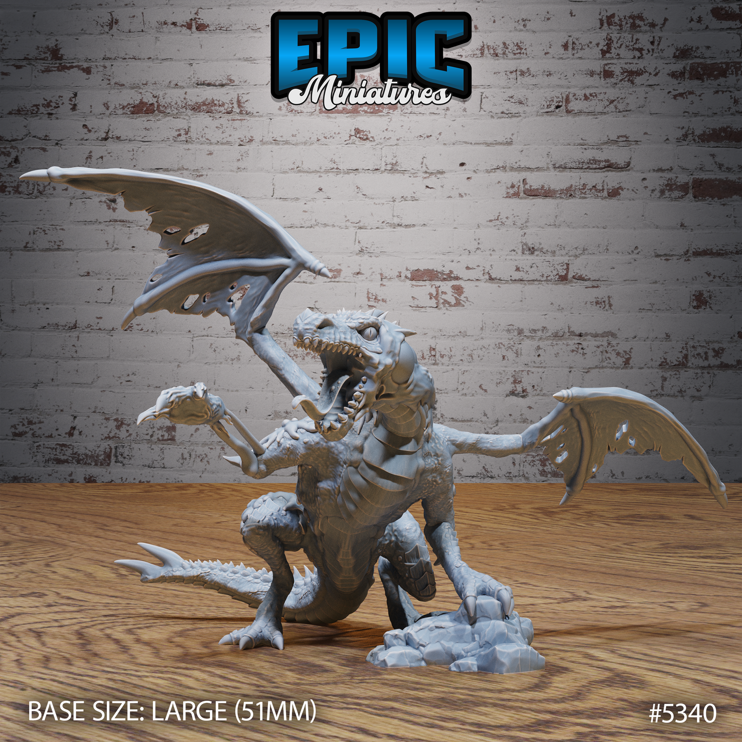 Miasma Dragon (3 Variants Available) - Epic Miniatures