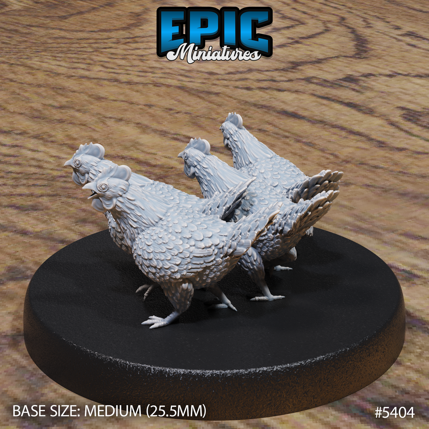 Chicken Swarm (2 Variants Available) - Epic Miniatures