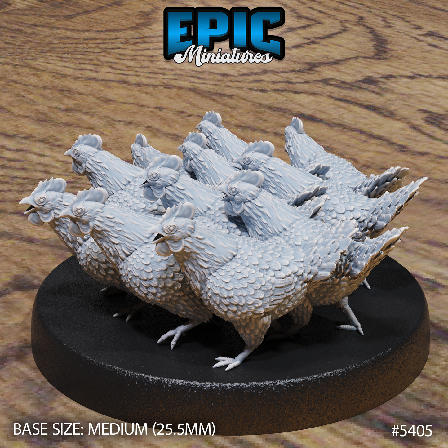 Chicken Swarm (2 Variants Available) - Epic Miniatures