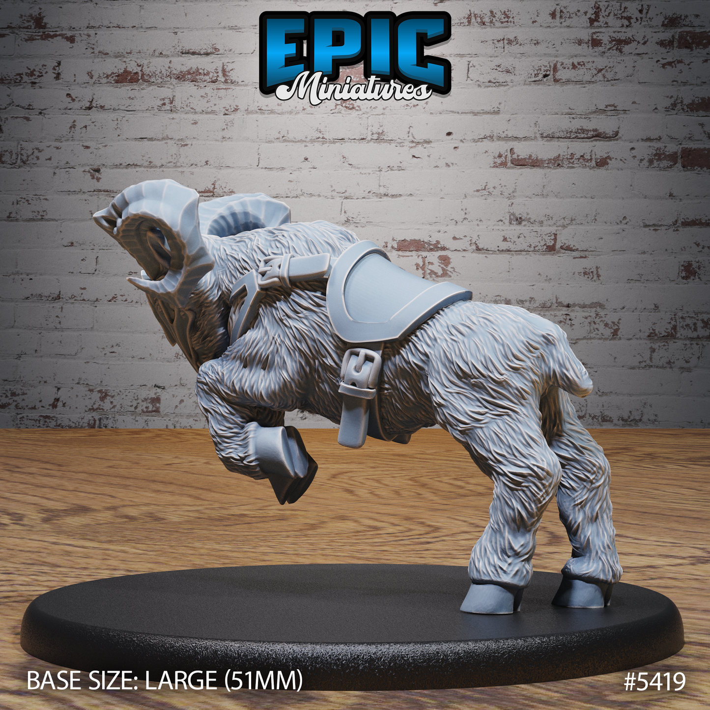 Dwarven Goat Mount (3 Variants Available) - Epic Miniatures