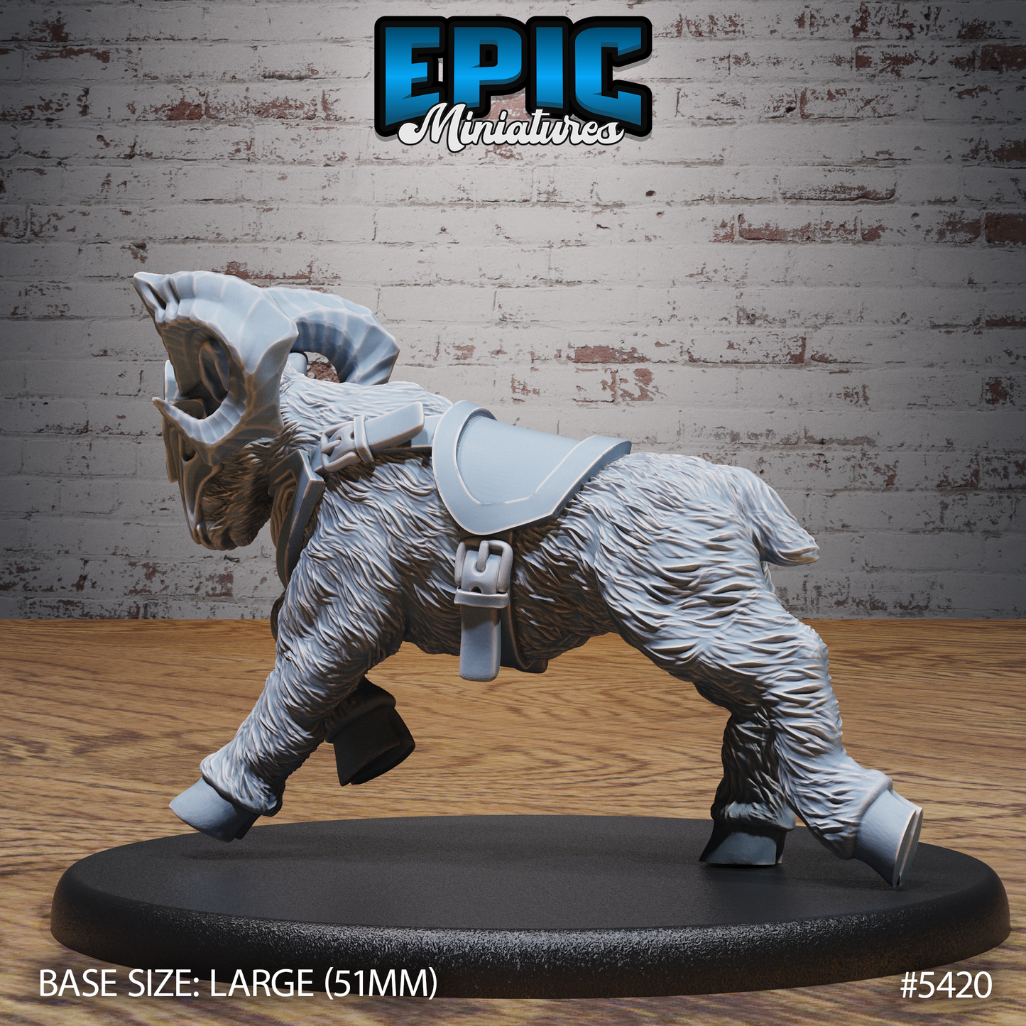 Dwarven Goat Mount (3 Variants Available) - Epic Miniatures
