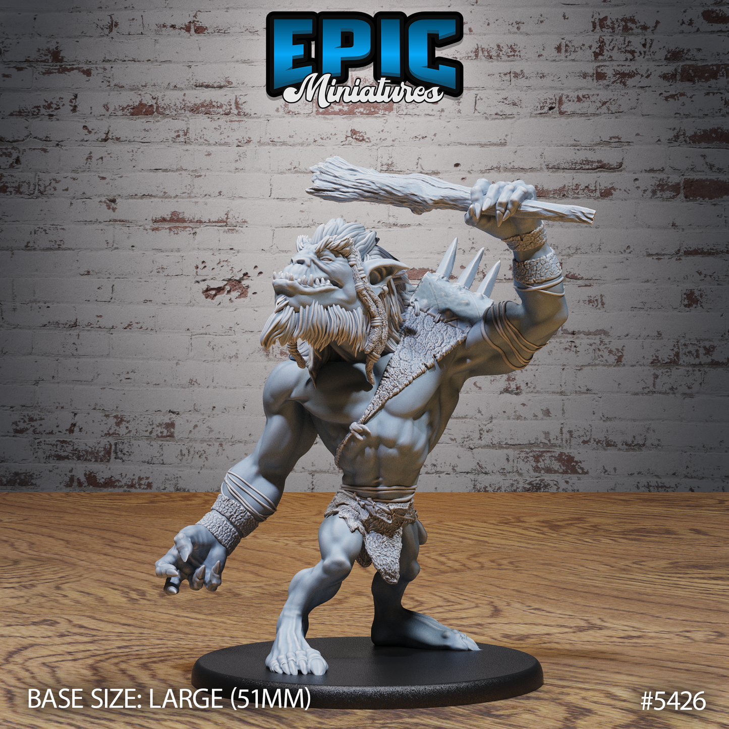 Longneck Troll (3 Variants Available) - Epic Miniatures