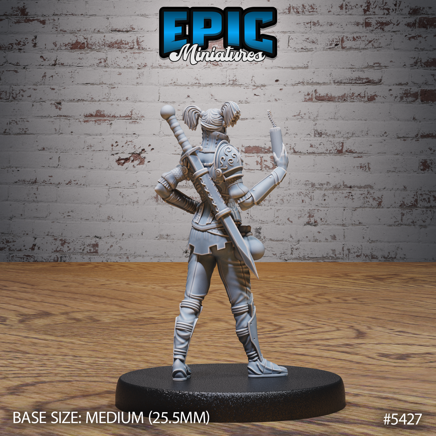 Raider Female (3 Variants Available) - Epic Miniatures