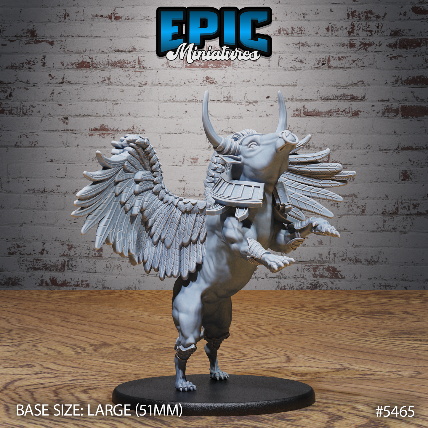 Winged Bull Beast (3 Variants) - Epic Miniatures