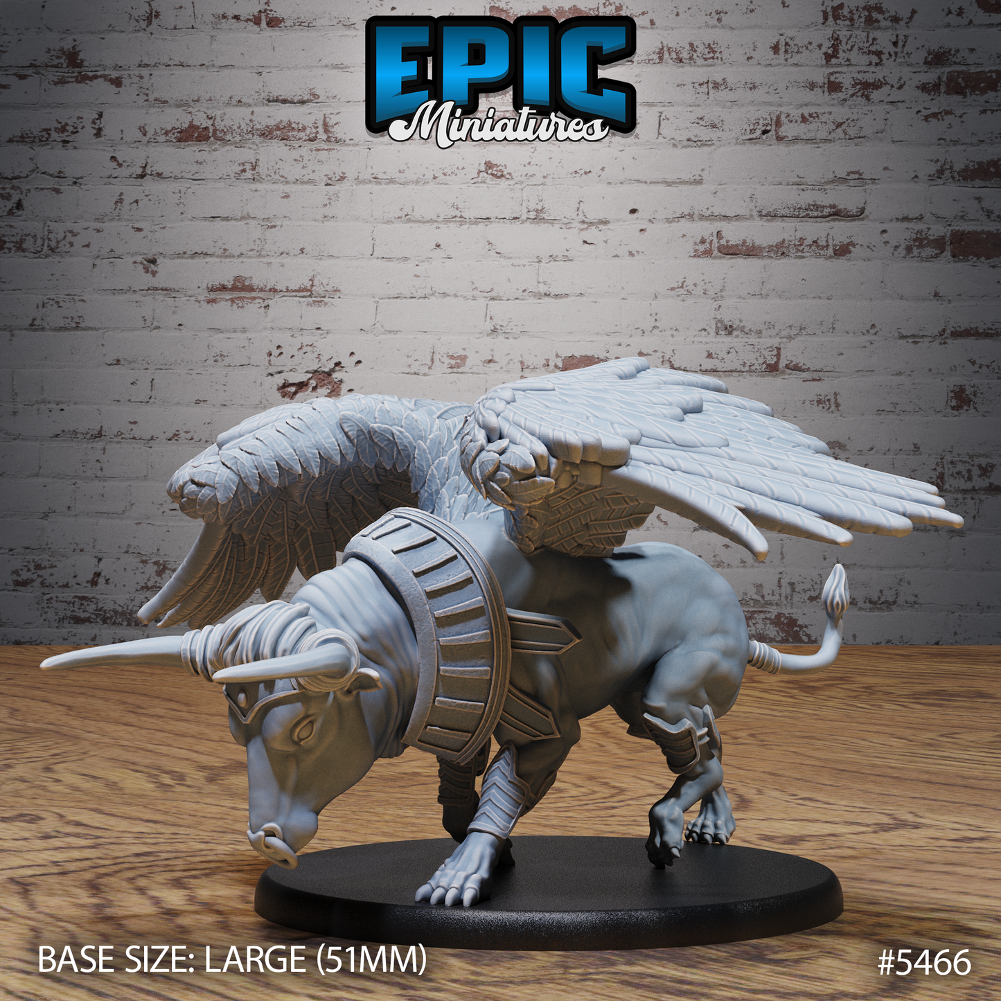 Winged Bull Beast (3 Variants) - Epic Miniatures