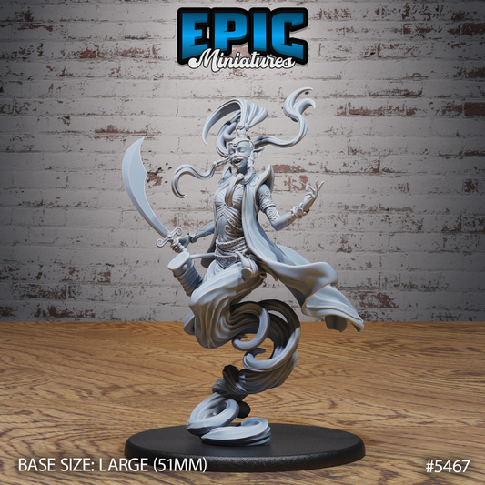 Djinni Female (3 Variants Available) - Epic Miniatures