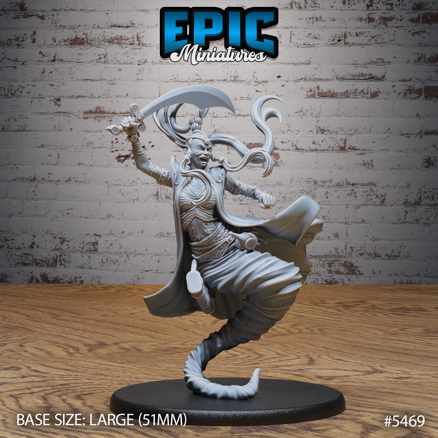 Djinni Female (3 Variants Available) - Epic Miniatures