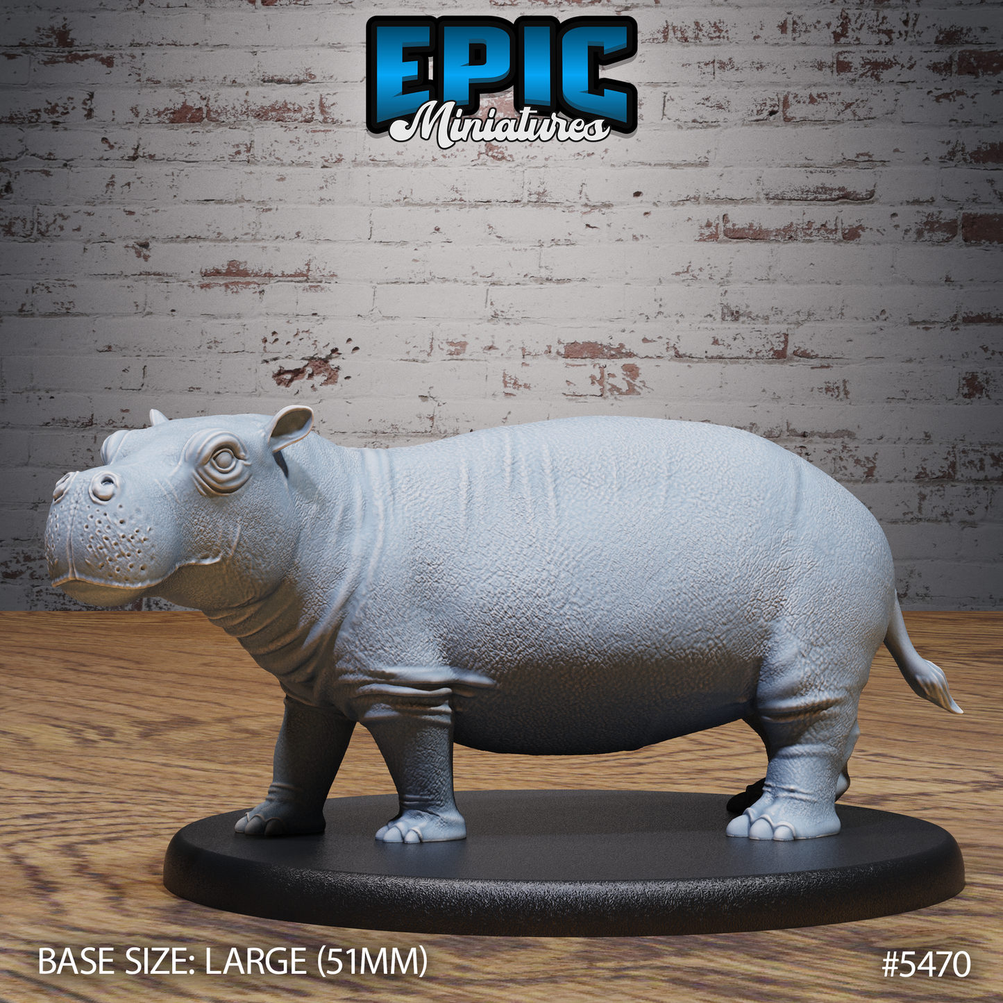 Hippo (2 Variants Available) - Epic Miniatures