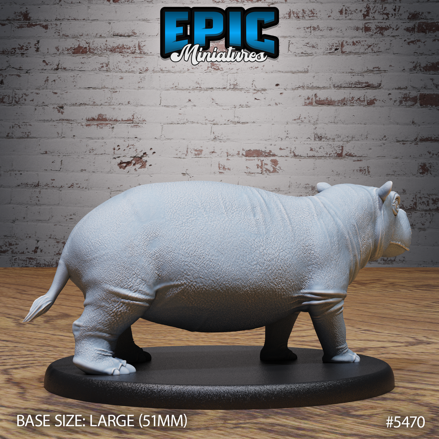 Hippo (2 Variants Available) - Epic Miniatures