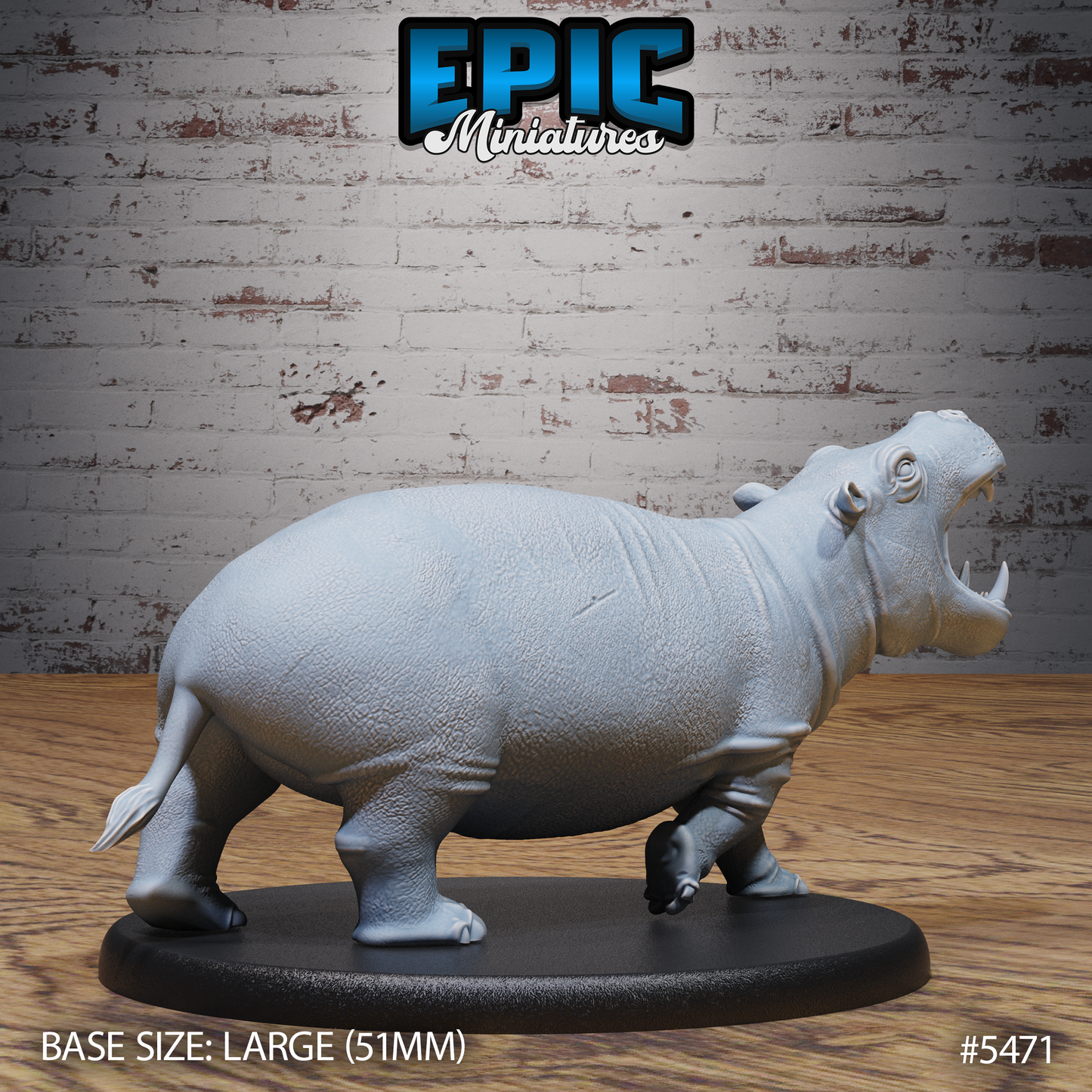Hippo (2 Variants Available) - Epic Miniatures