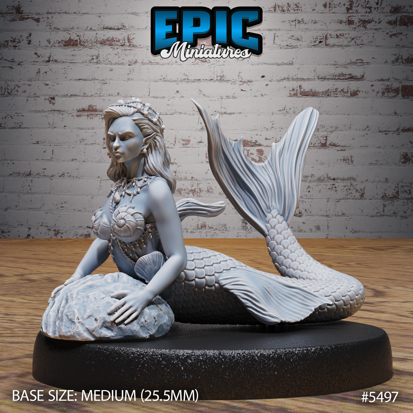 Mermaid, Classic (3 Variants Available) - Epic Miniatures