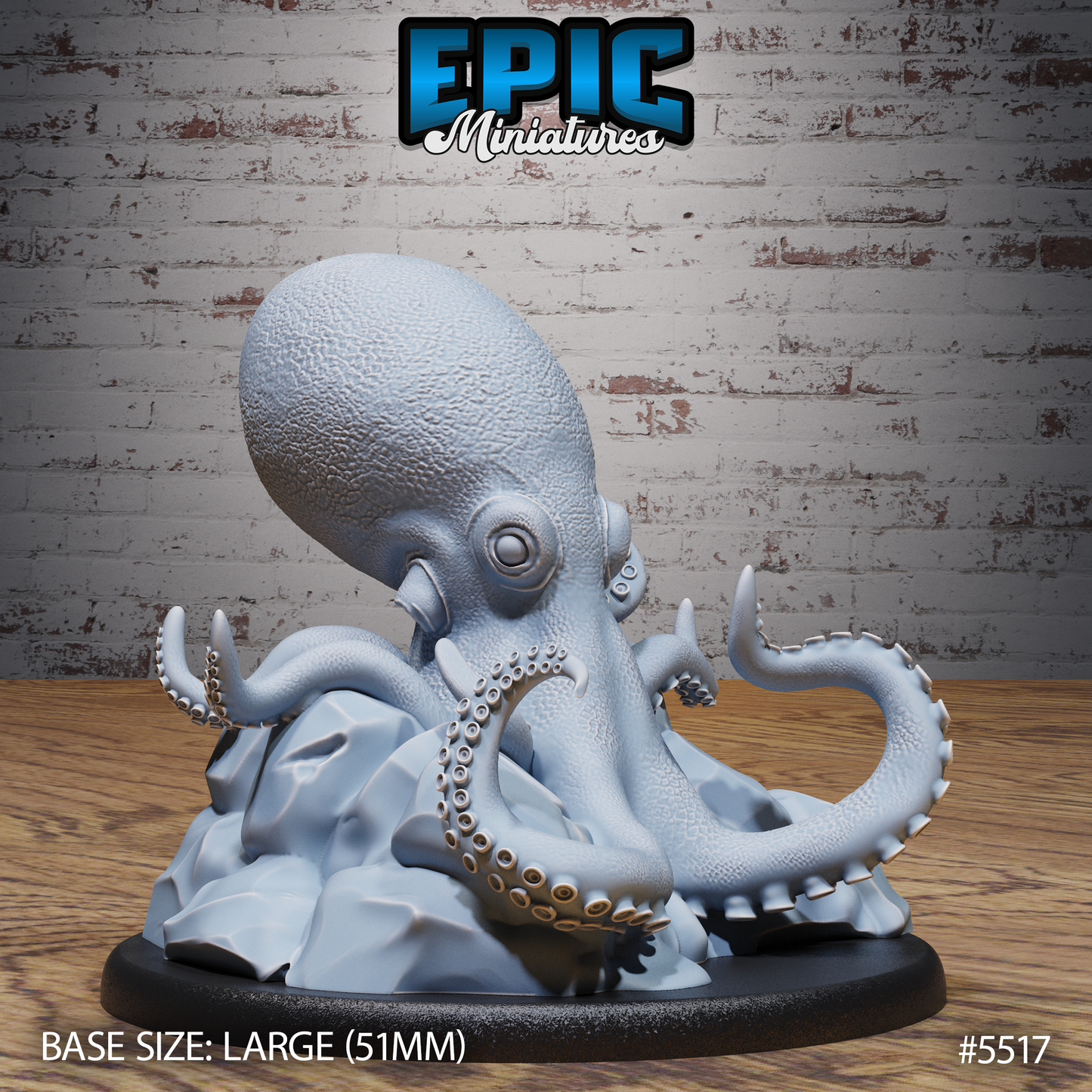 Giant Octopus (2 Variants Available) - Epic Miniatures