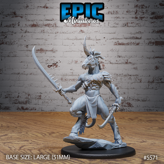 Unicorn Folk Warrior (3 Variants Available) - Epic Miniatures
