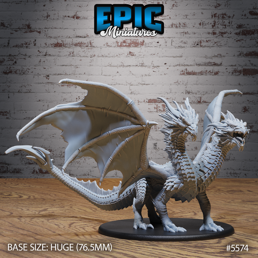 Two Headed Dragon (4 Variants Available) - Epic Miniatures