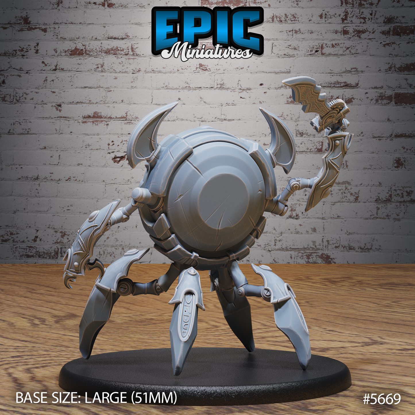 Clockwork Golem (3 Variants Available) - Epic Miniatures