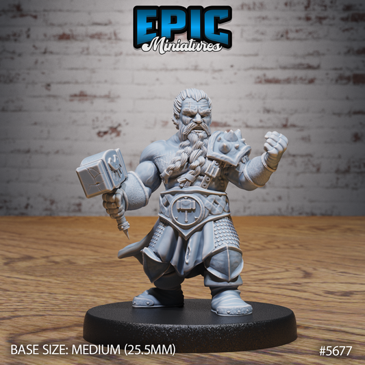 Mighty Dwarf (3 Variants Available) - Epic Miniatures