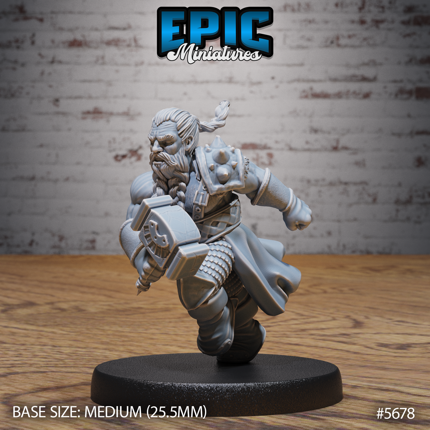 Mighty Dwarf (3 Variants Available) - Epic Miniatures