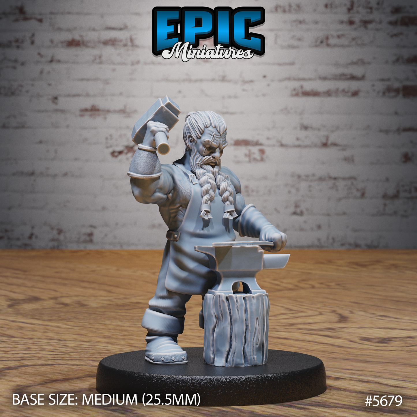 Mighty Dwarf (3 Variants Available) - Epic Miniatures
