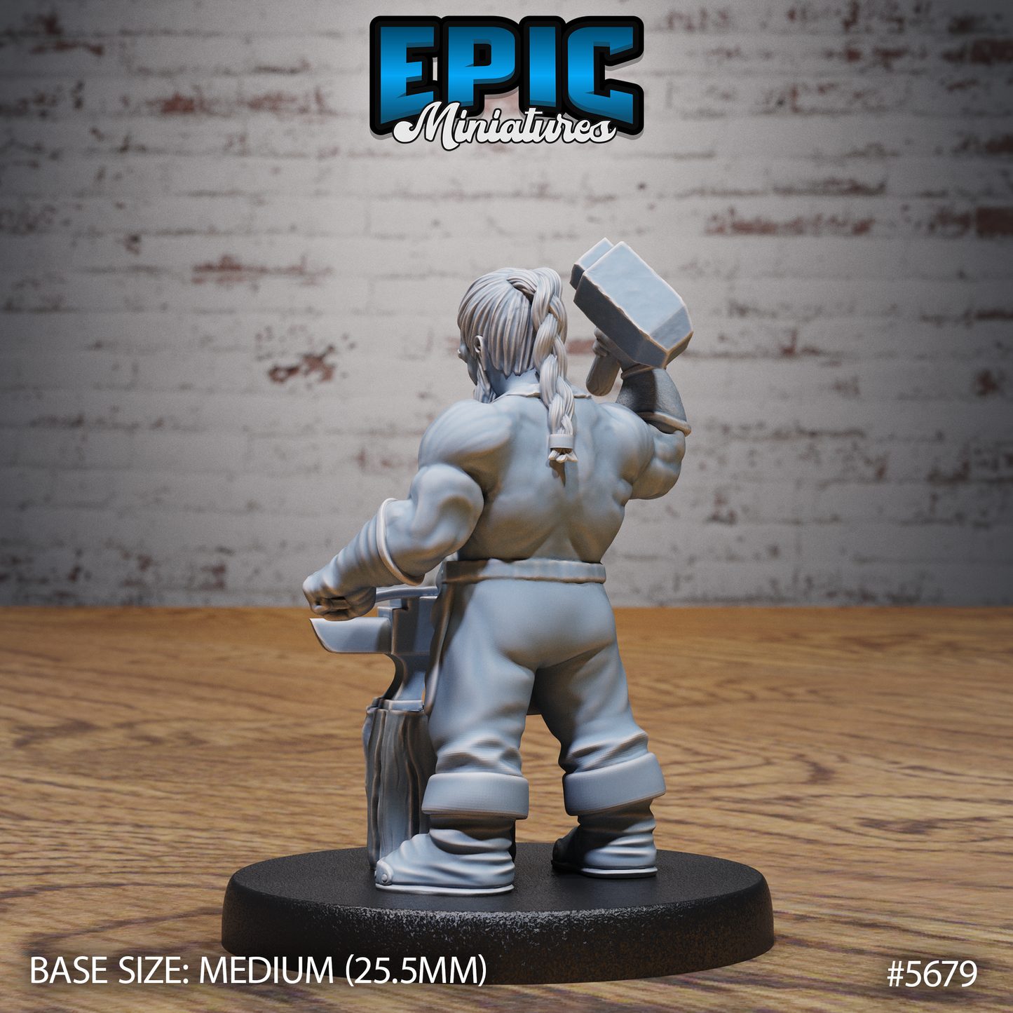 Mighty Dwarf (3 Variants Available) - Epic Miniatures