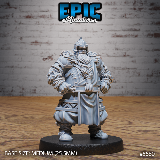 Dwarf Fighter (3 Variants Available) - Epic Miniatures