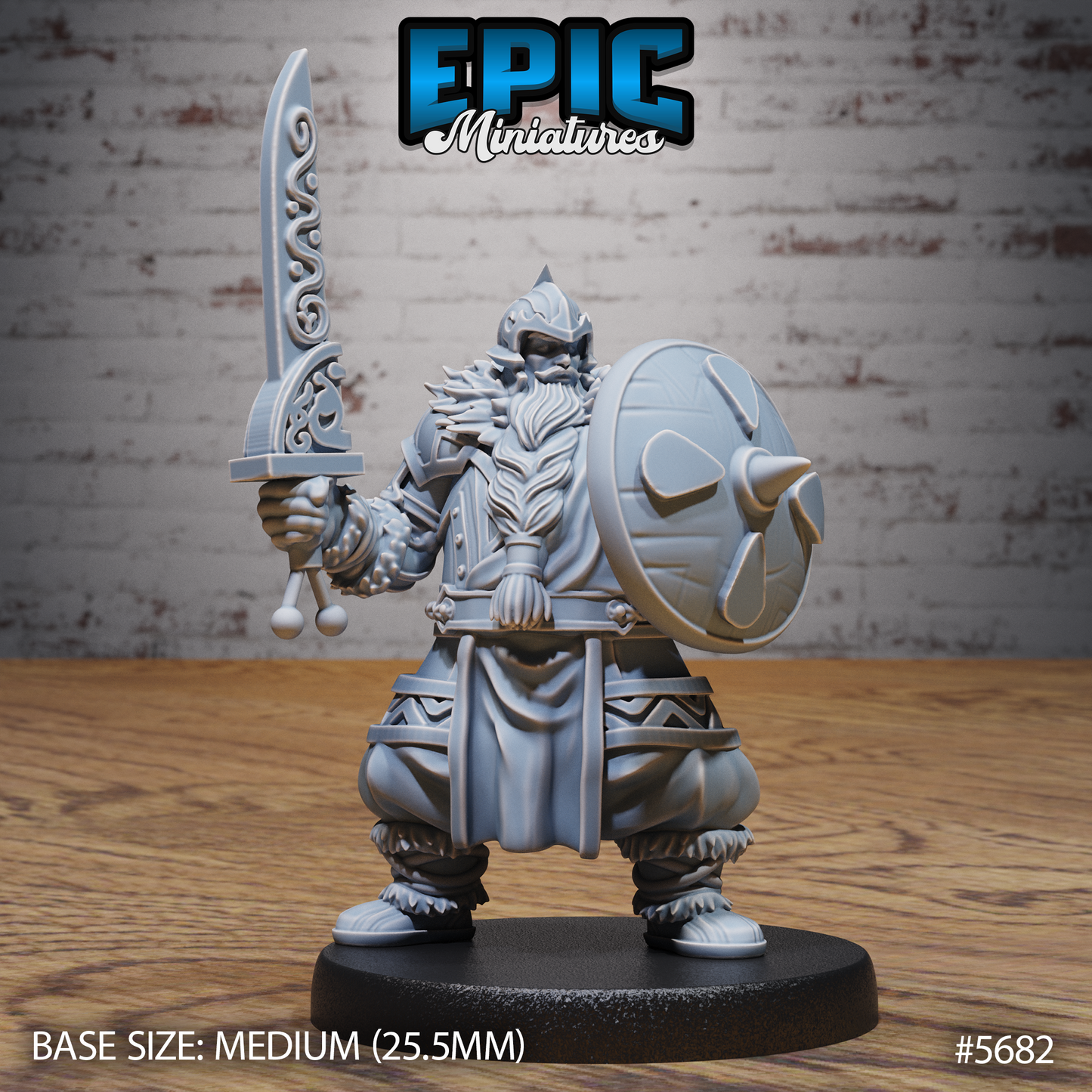 Dwarf Fighter (3 Variants Available) - Epic Miniatures