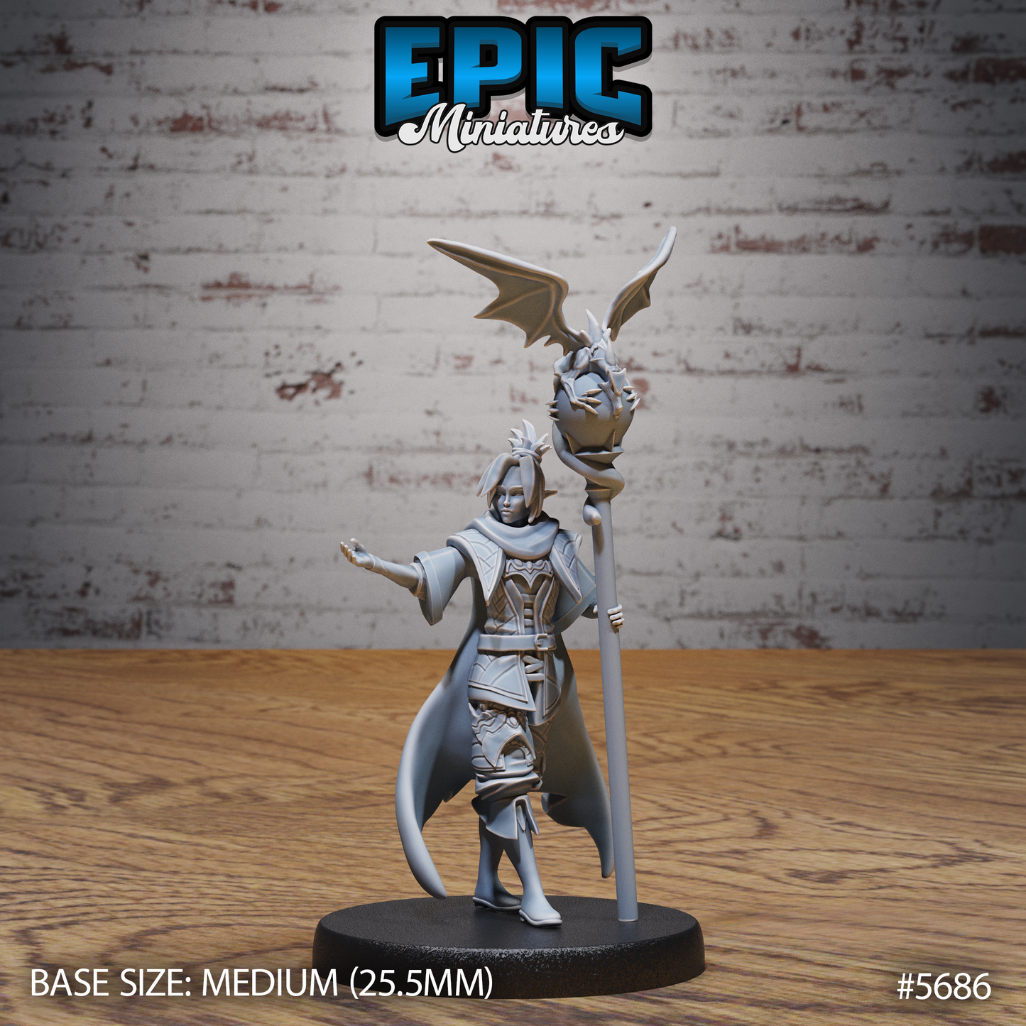 Dragonfire Sorcerer (3 Variants Available) - Epic Miniatures