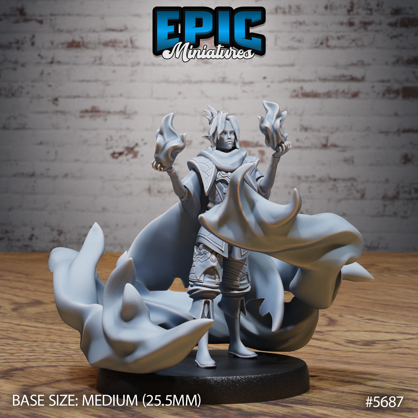 Dragonfire Sorcerer (3 Variants Available) - Epic Miniatures