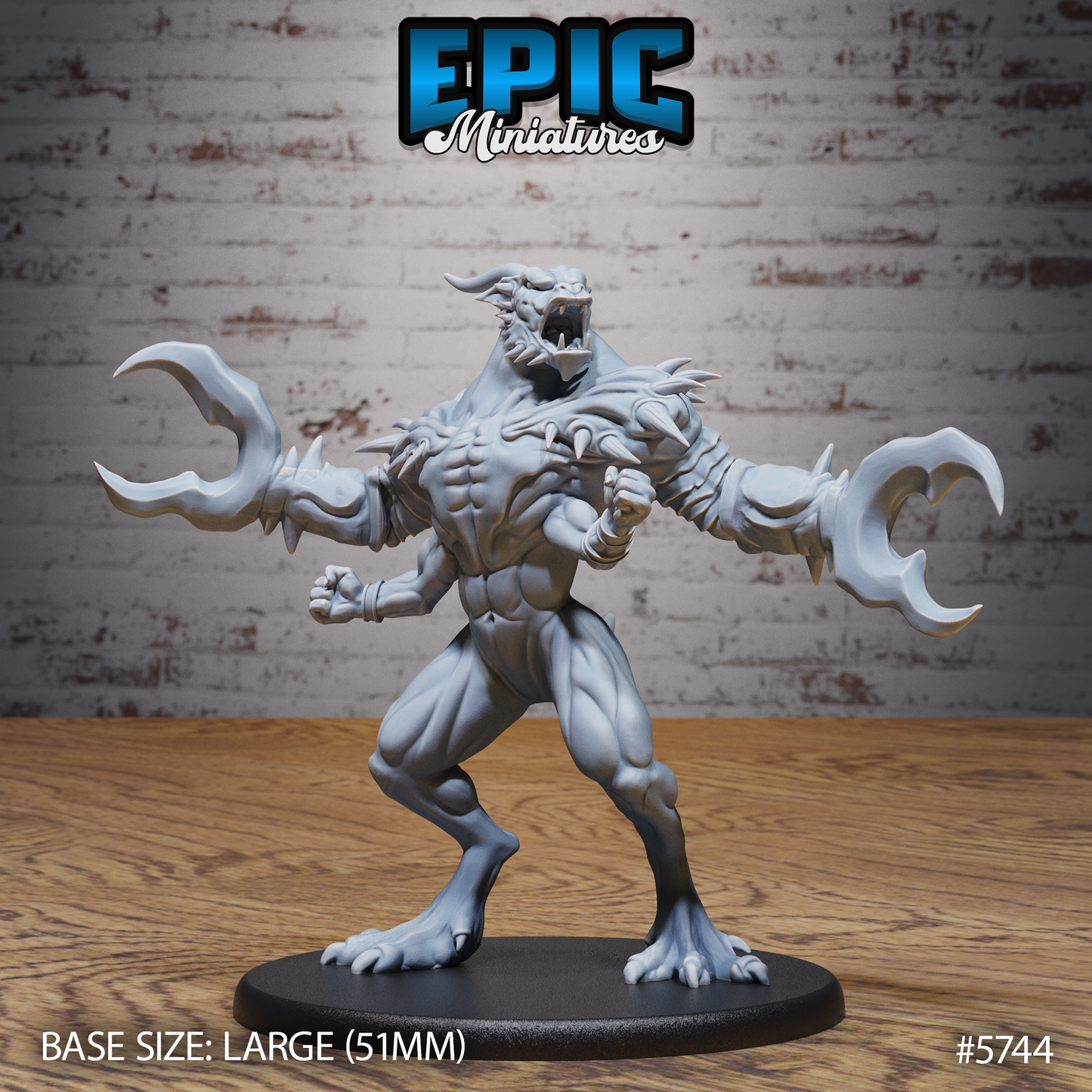 Glabrezu, Classic Crab Demon (3 Variants Available) - Epic Miniatures