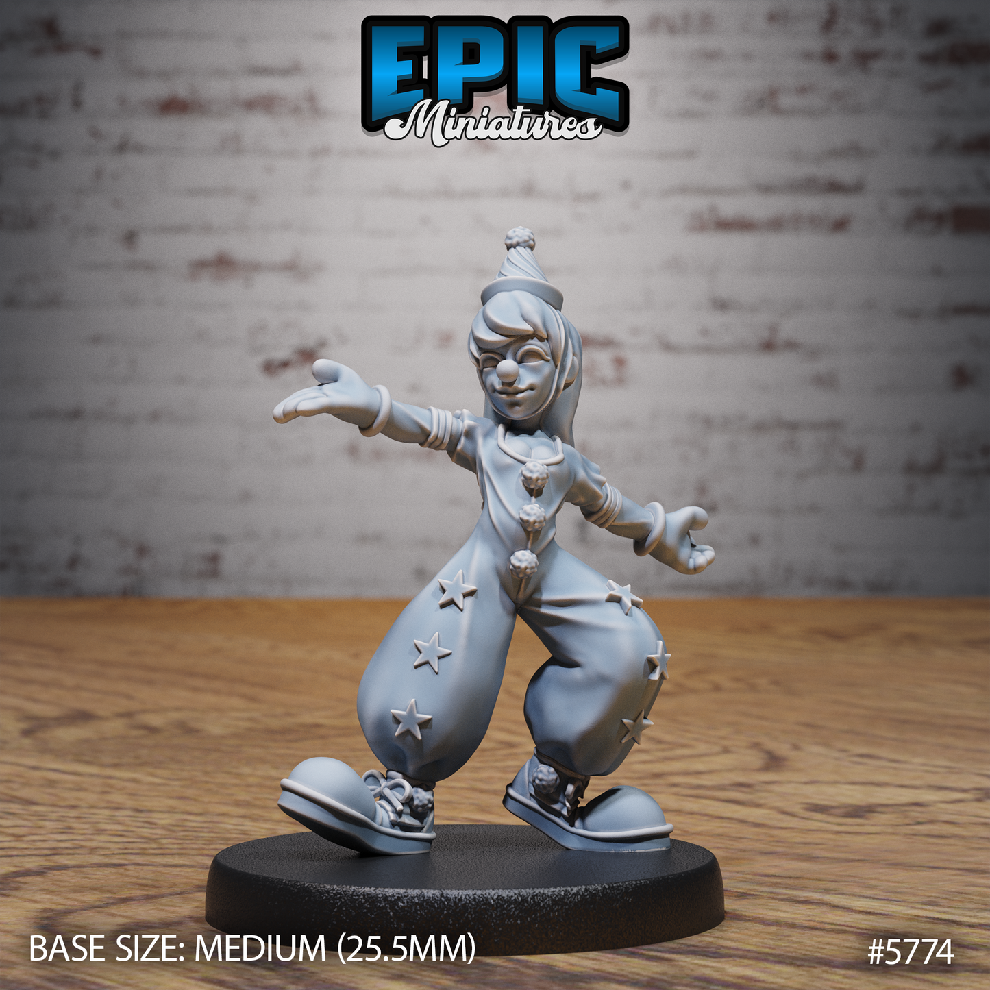 Grand Carnival Clown, Set 1 (3 Variants Available) - Epic Miniatures