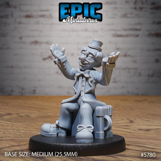 Grand Carnival Clown, Set 3 (4 Variants Available) - Epic Miniatures