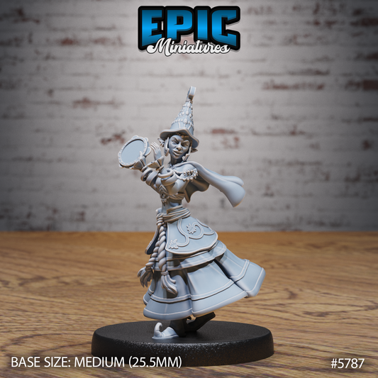 Half-Elf Bard (3 Variants Available) - Epic Miniatures