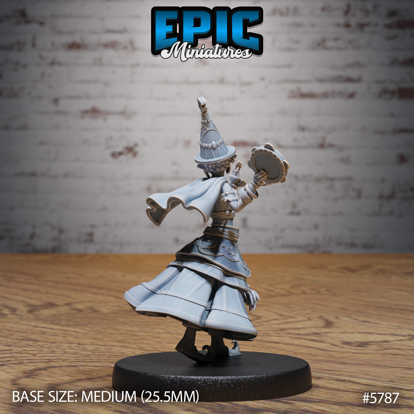 Half-Elf Bard (3 Variants Available) - Epic Miniatures