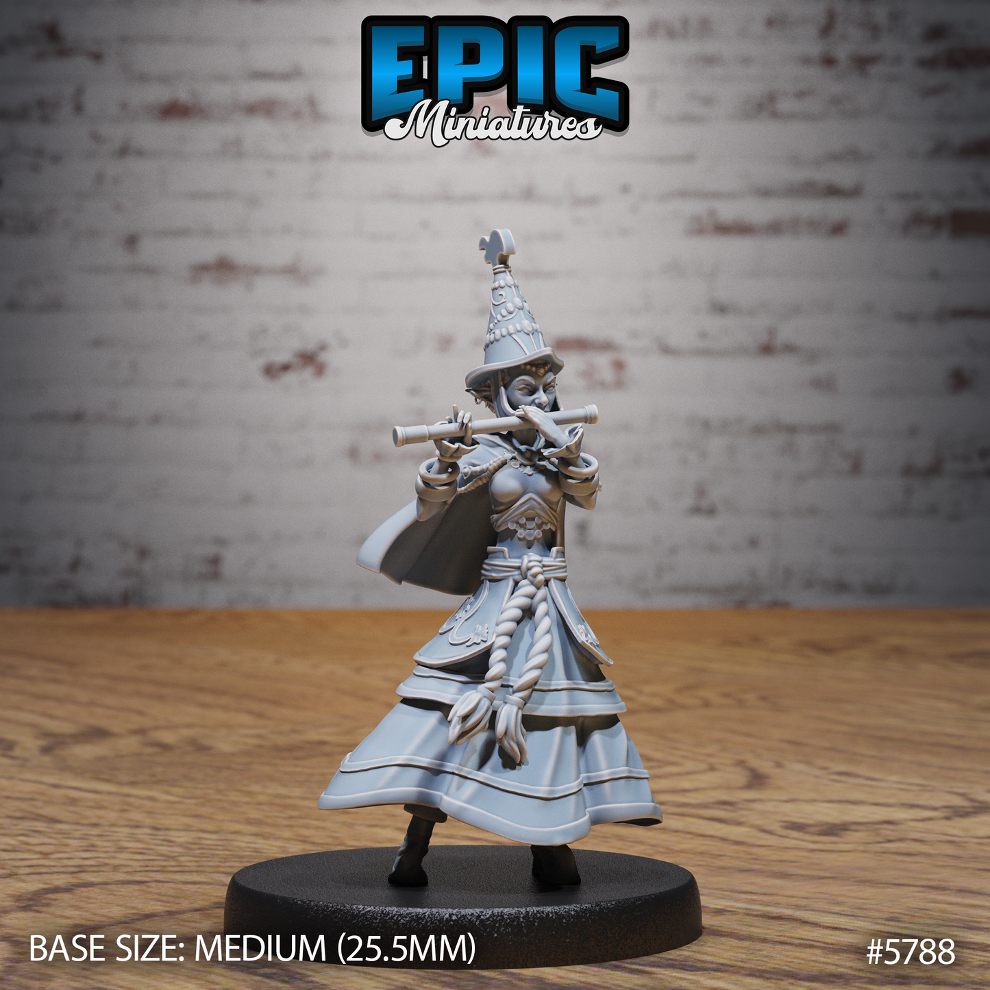 Half-Elf Bard (3 Variants Available) - Epic Miniatures
