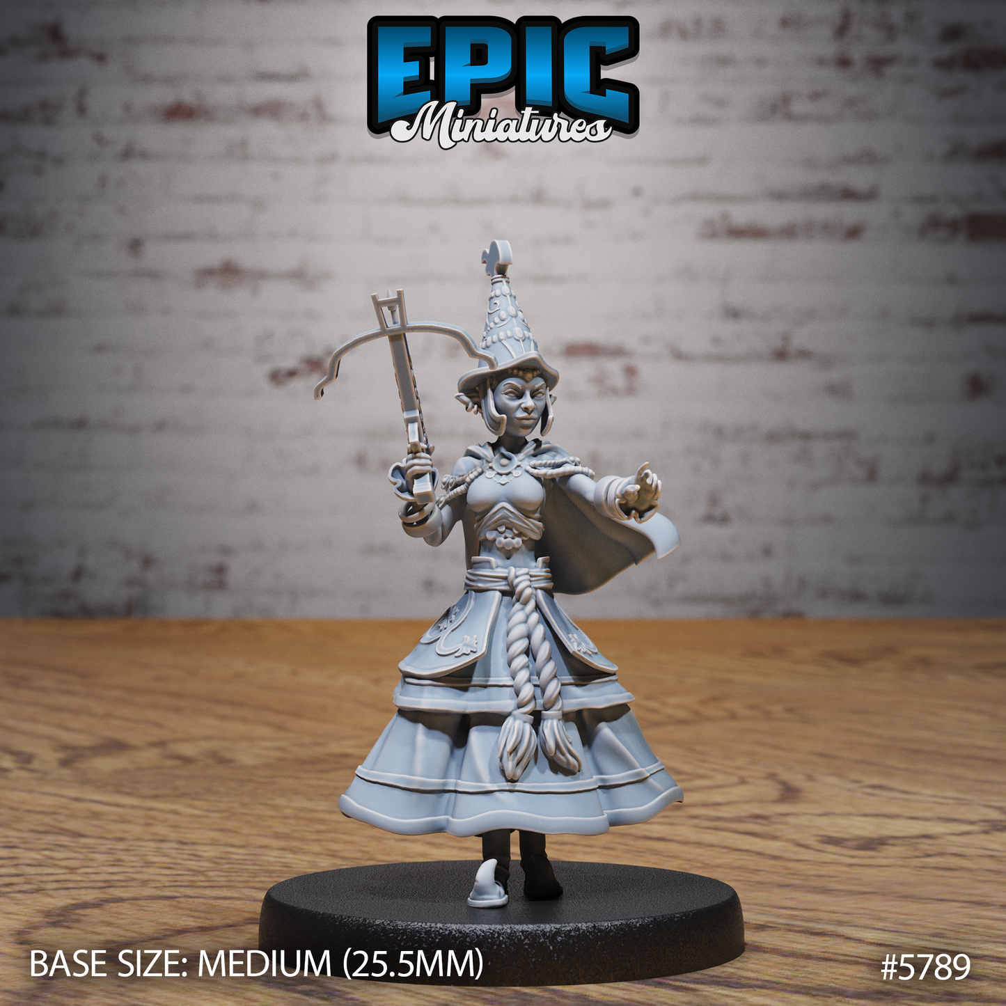 Half-Elf Bard (3 Variants Available) - Epic Miniatures