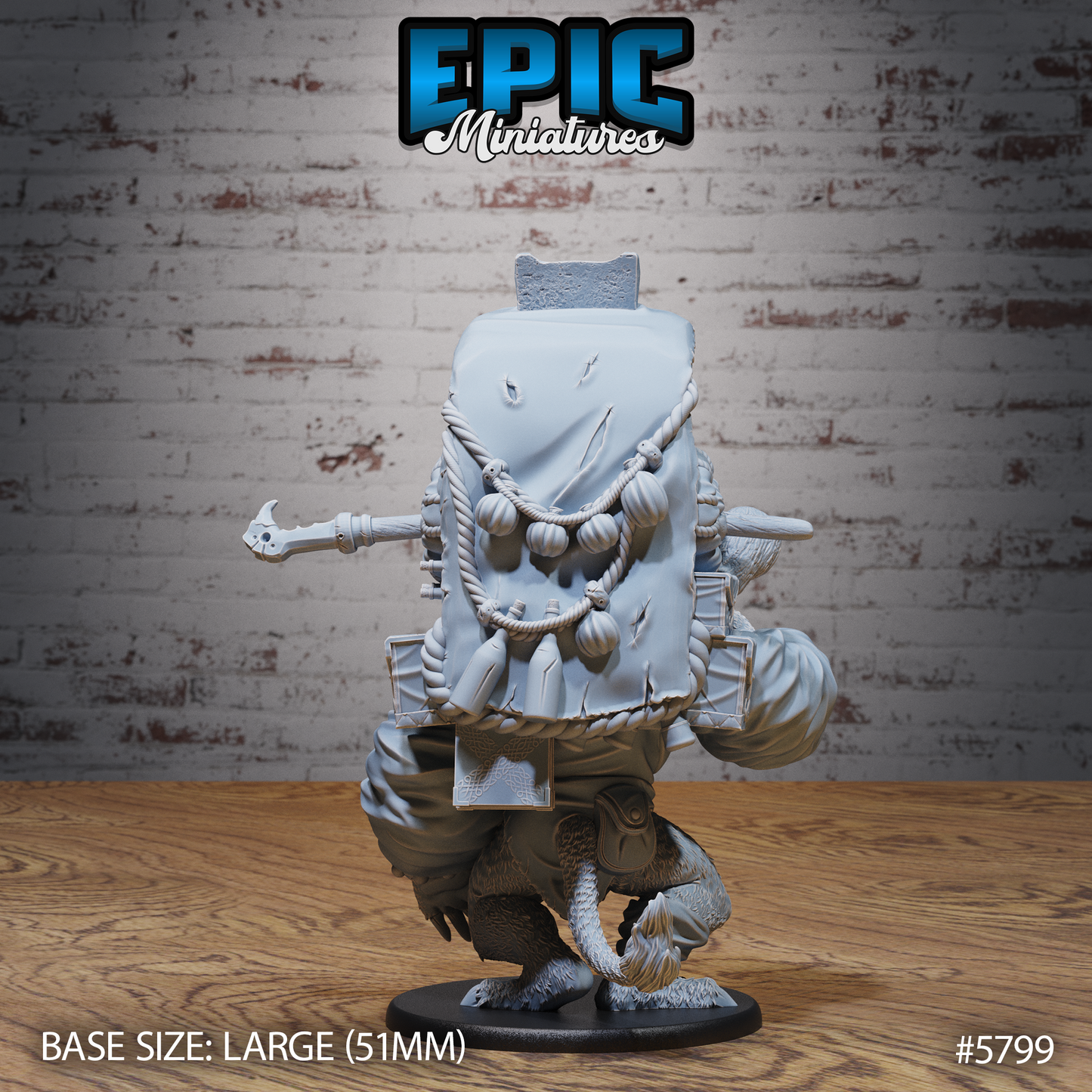 Giant Sloth Nomad - Backpack (3 Variants Available) - Epic Miniatures