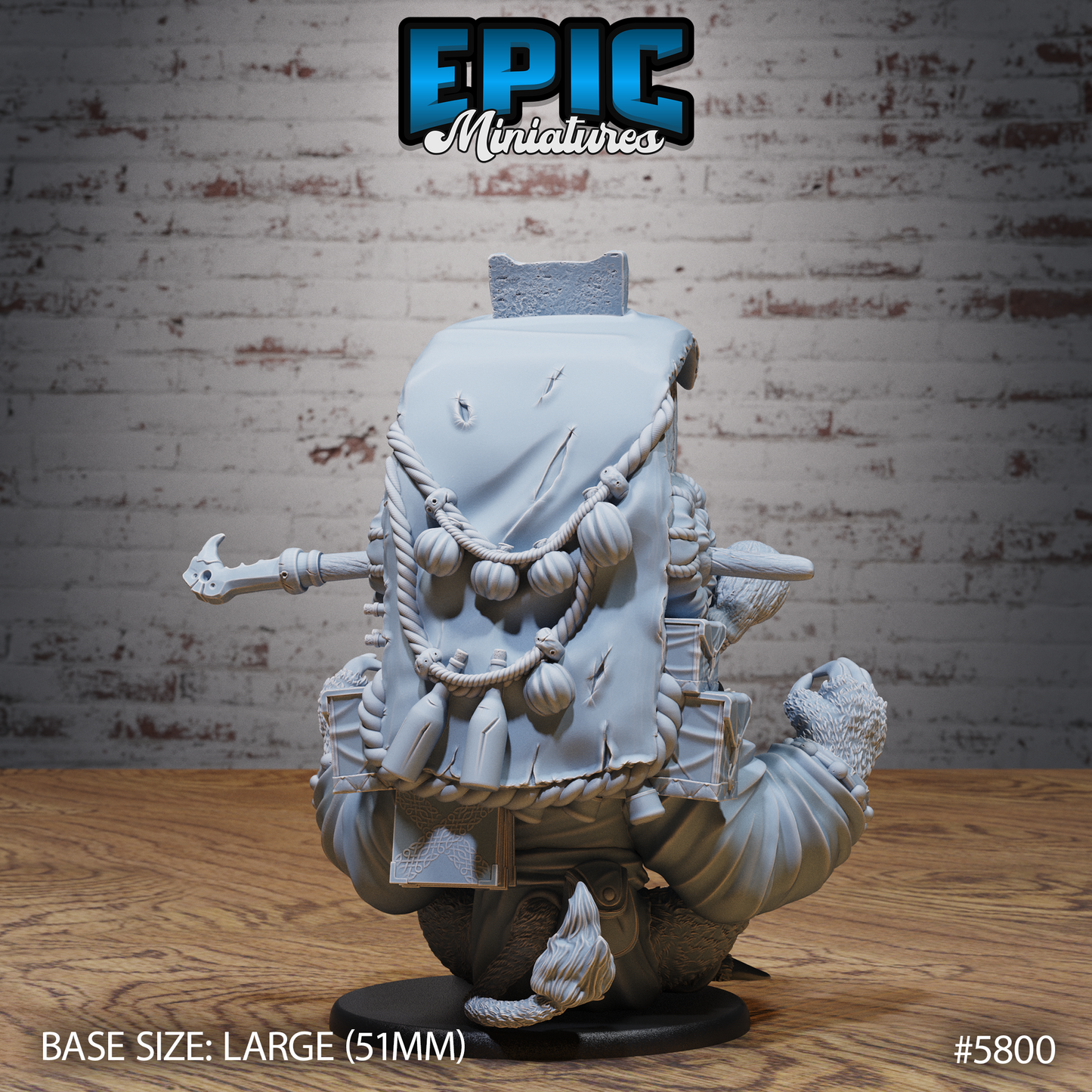 Giant Sloth Nomad - Backpack (3 Variants Available) - Epic Miniatures