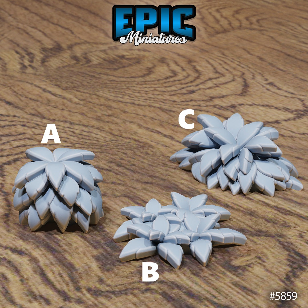 Untamed Jungle, Terrain Scatter Set - Grass (9 Variants Available) - Epic Miniatures
