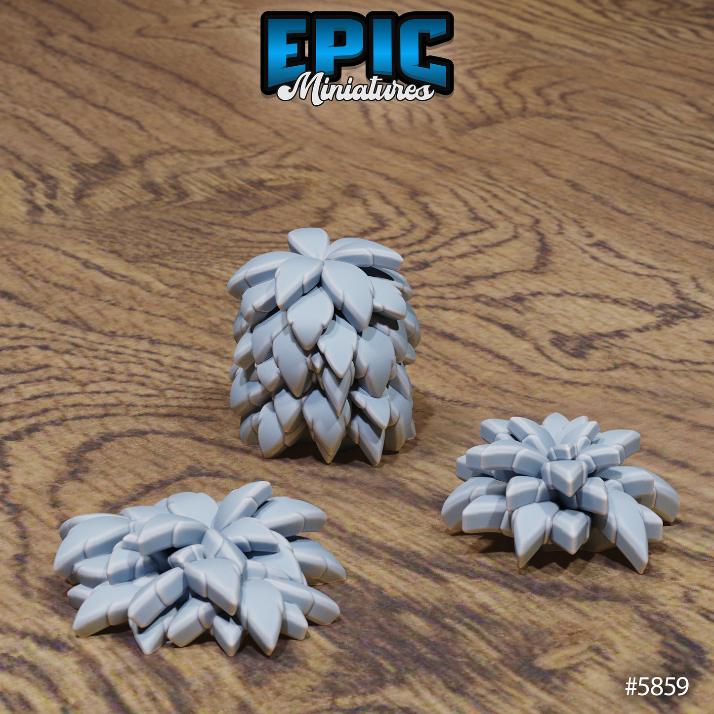 Untamed Jungle, Terrain Scatter Set - Grass (9 Variants Available) - Epic Miniatures