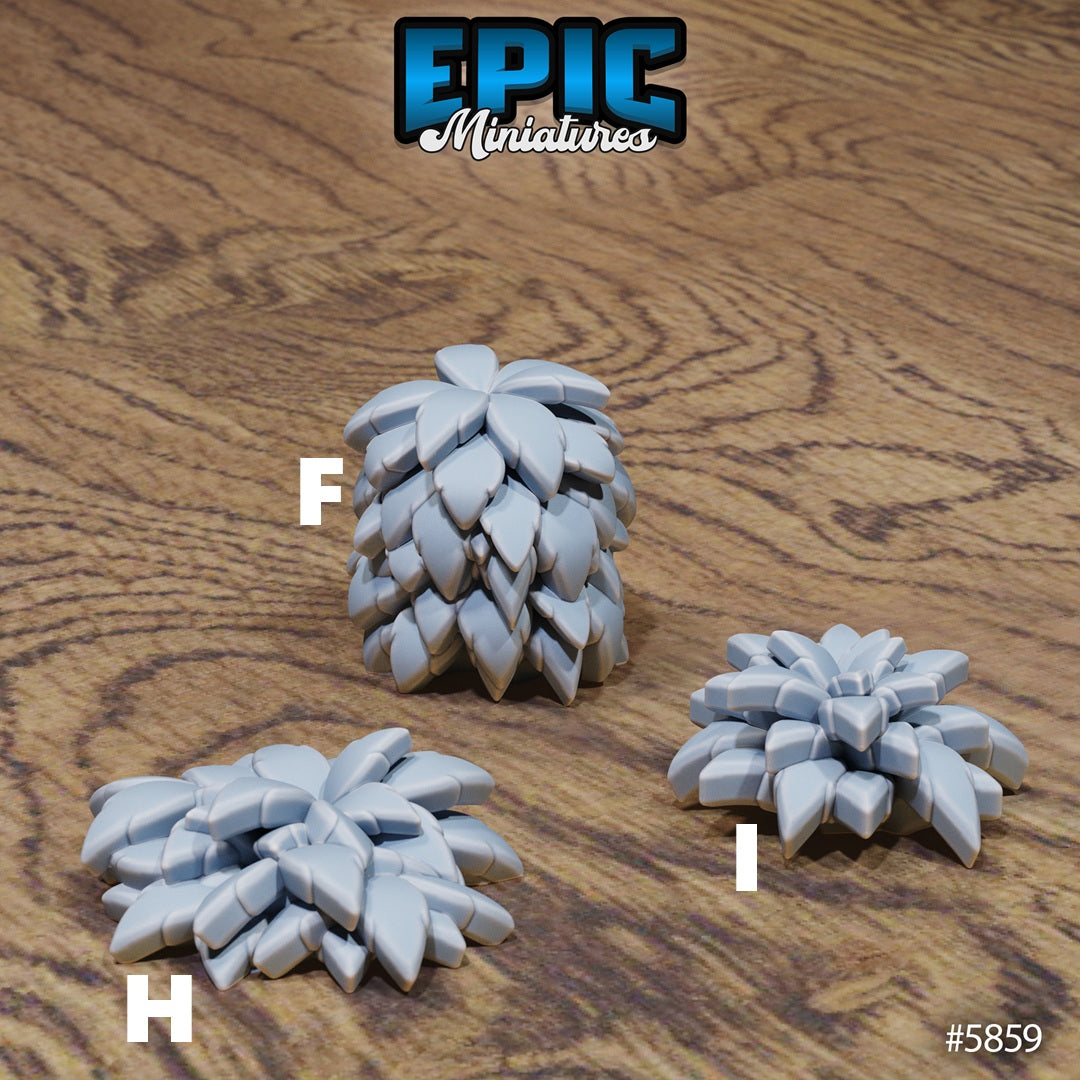 Untamed Jungle, Terrain Scatter Set - Grass (9 Variants Available) - Epic Miniatures