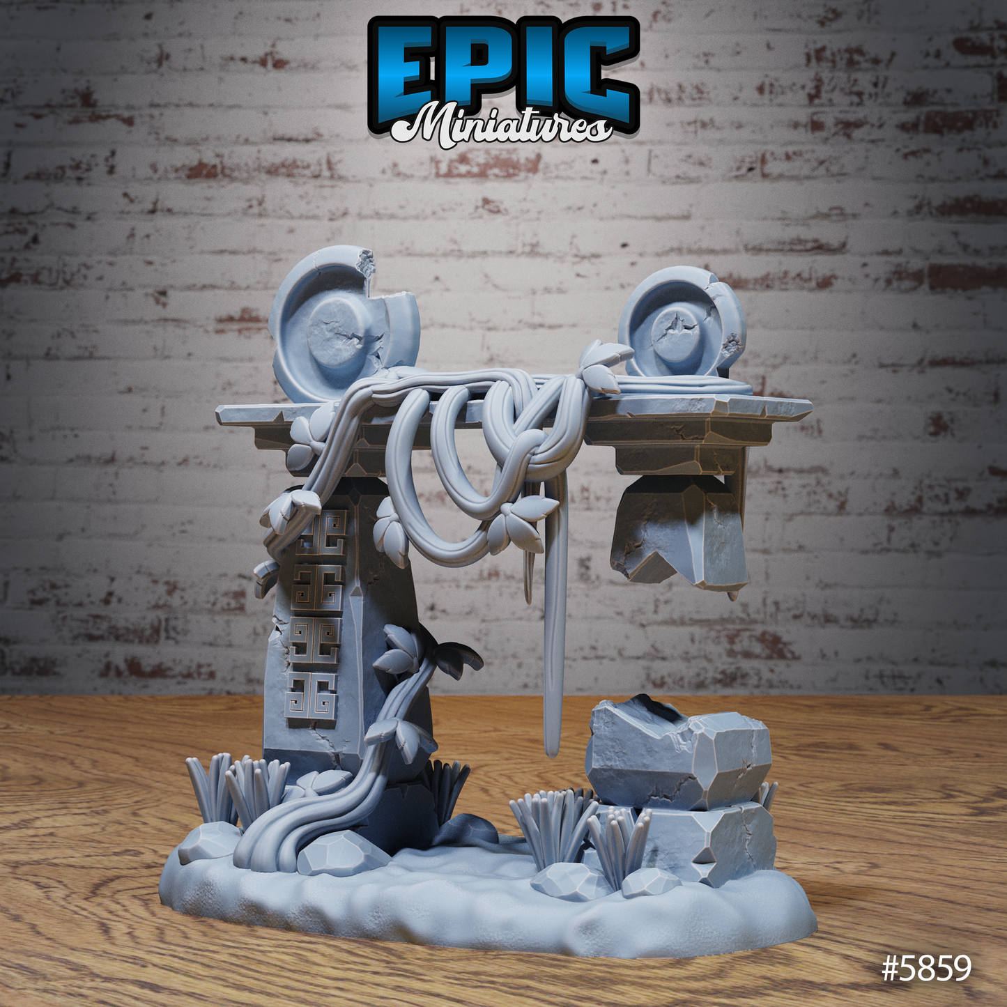Untamed Jungle, Terrain Scatter Set - Ruins (5 Variants Available) - Epic Miniatures