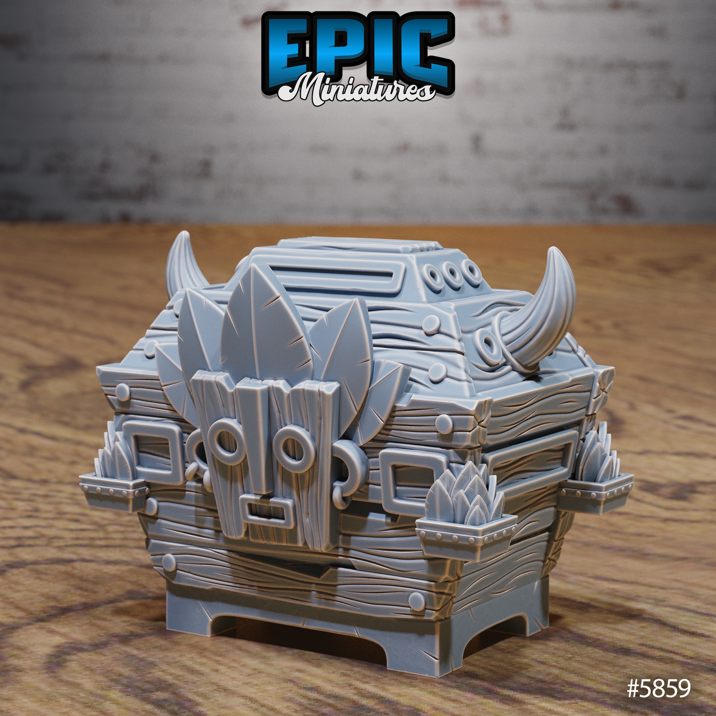 Untamed Jungle, Terrain Scatter Set - Traps, Altars and Chests (8 Variants Available) - Epic Miniatures