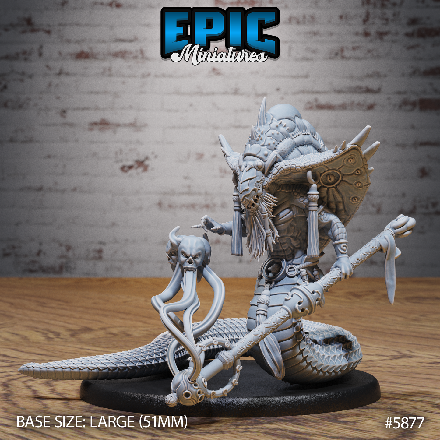 Naga Shaman (3 Variants Available) - Epic Miniatures
