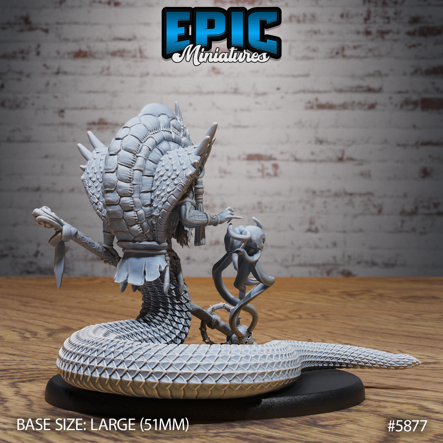 Naga Shaman (3 Variants Available) - Epic Miniatures