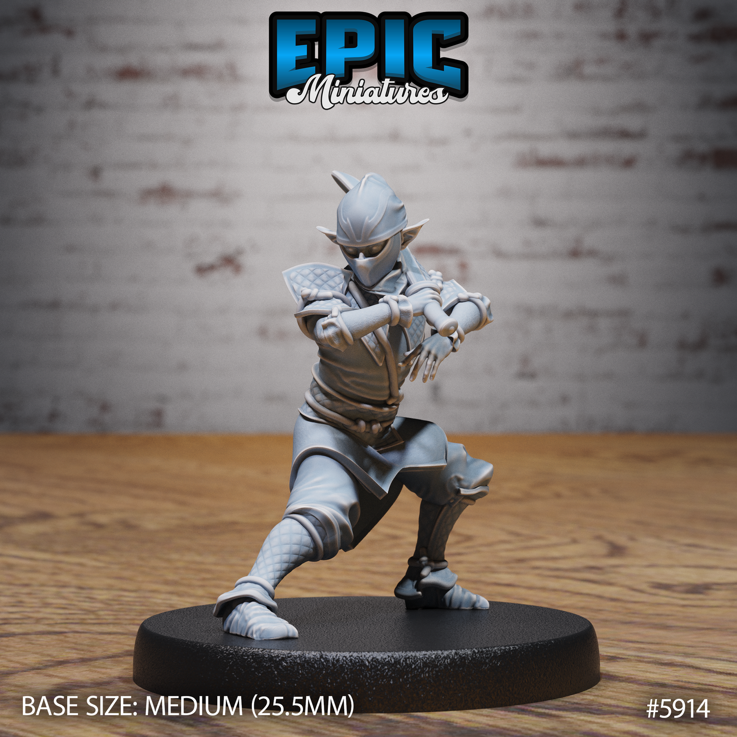 Halfling Ninja (3 Variants Available) - Epic Miniatures