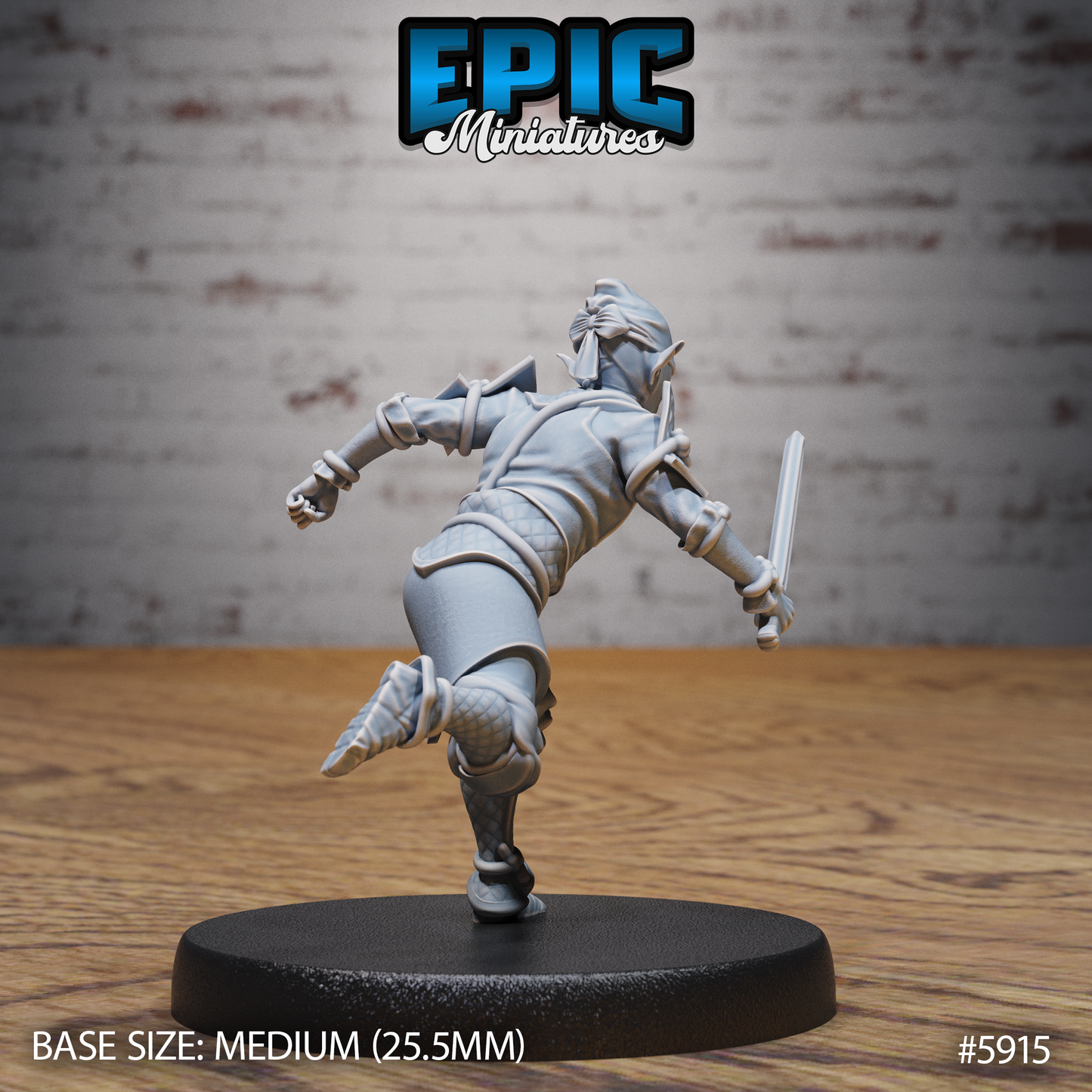 Halfling Ninja (3 Variants Available) - Epic Miniatures