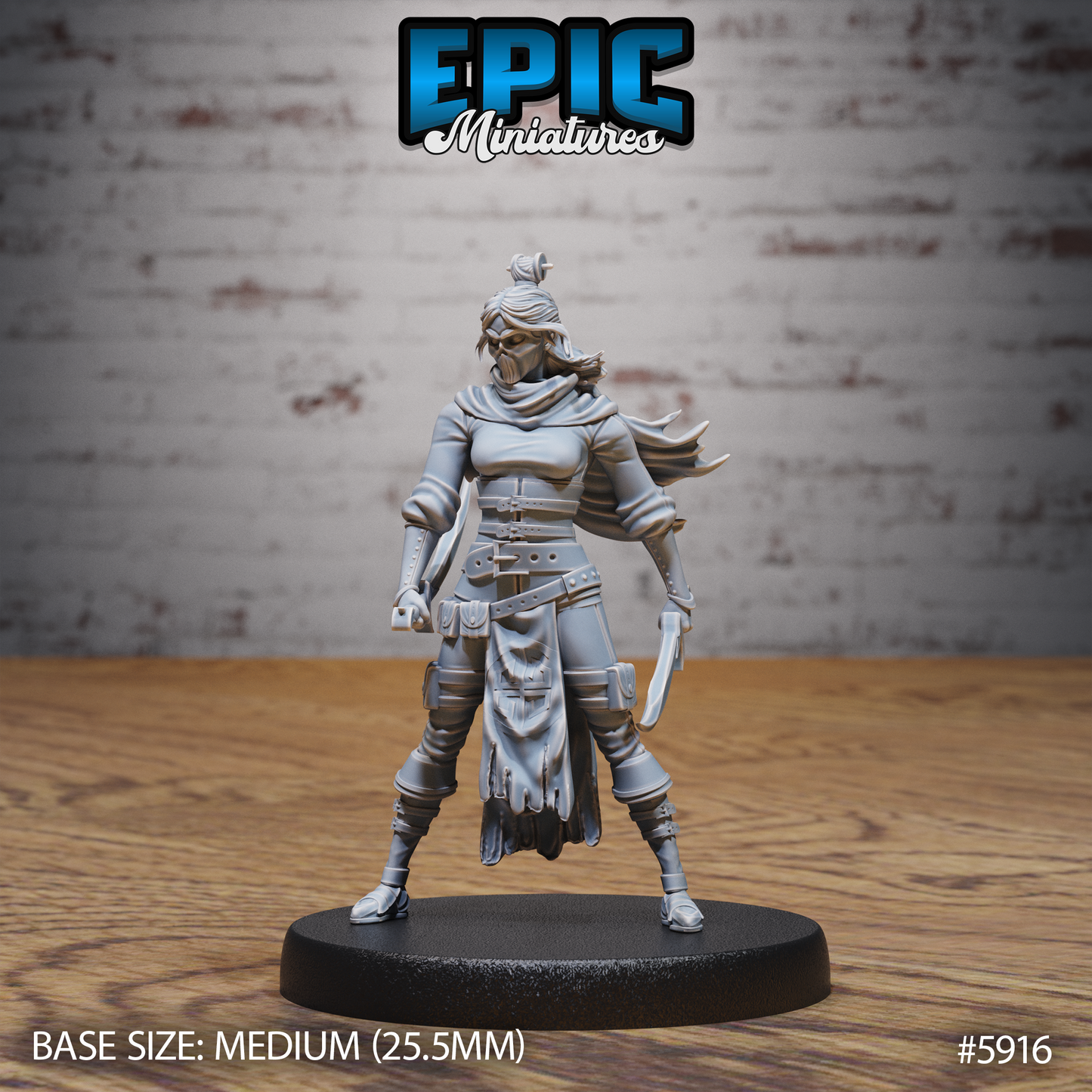 Masked Kunoichi (3 Variants Available) - Epic Miniatures